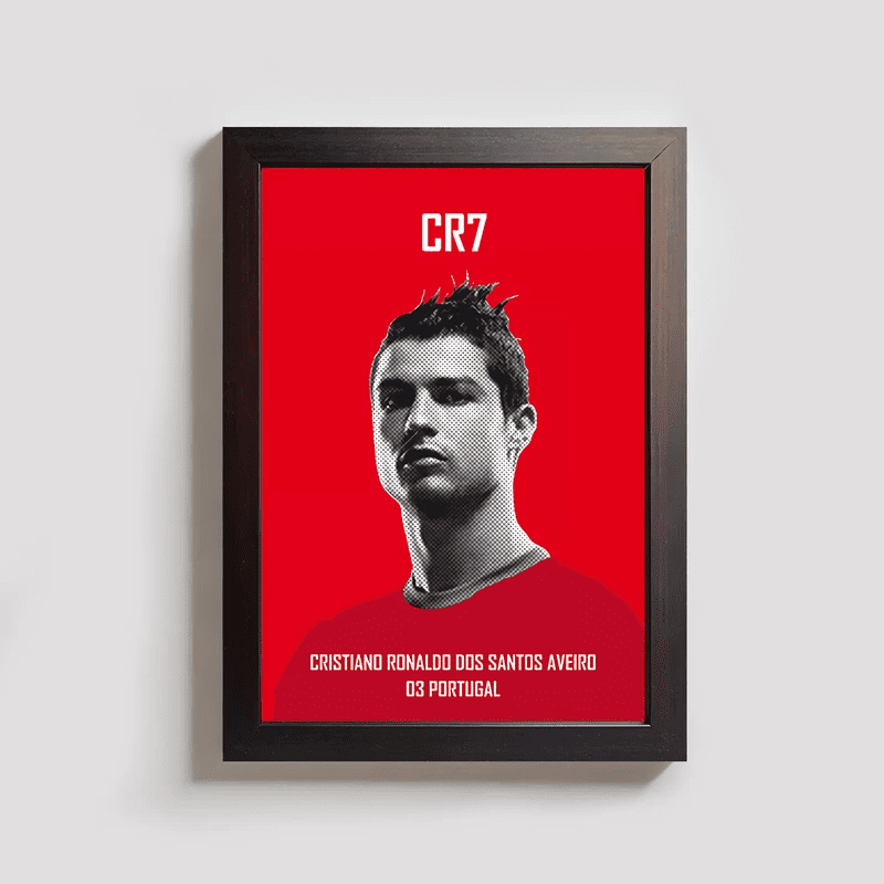 قاب عکس طرح رونالدو CR7