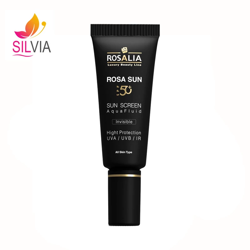 کرم ضدآفتاب بی رنگ SPF 50 مناسب انواع پوست رزالیا 40 میل