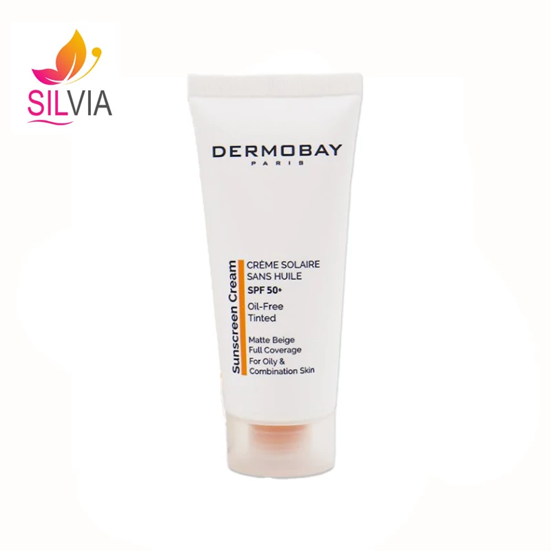 کرم ضد آفتاب رنگی SPF 50 فاقد چربی مناسب پوست چرب و مختلط درموبای 40میل