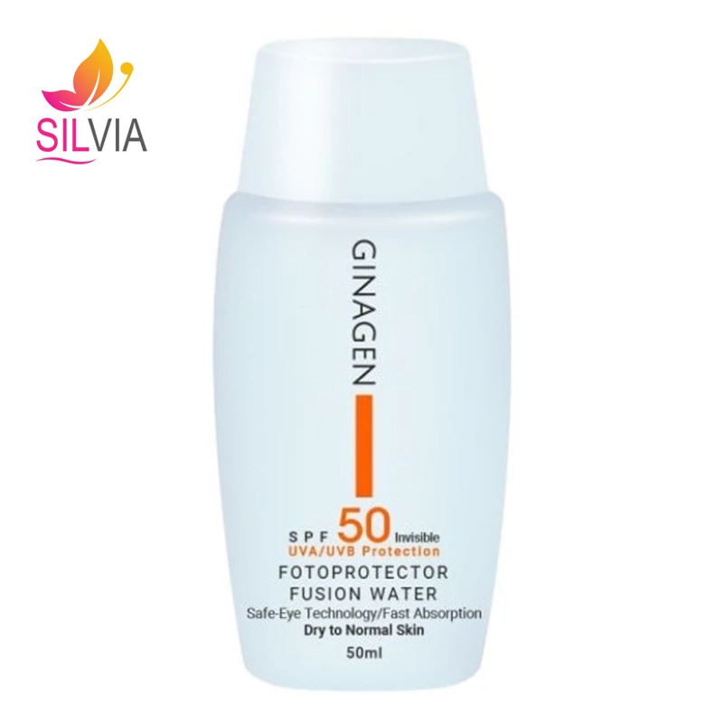 کرم ضد آفتاب بی رنگ پوست خشک و نرمال SPF50 ژیناژن 50 میل