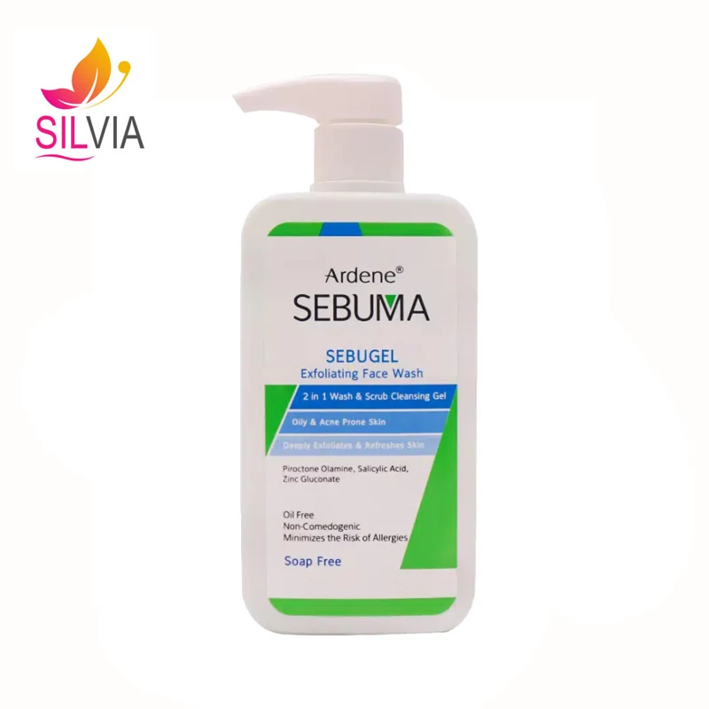 ژل شوینده و ساینده صورت پوست چرب و دارای آکنه سبوما آردن 350 میل