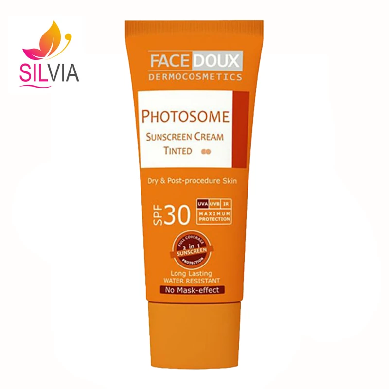 کرم ضدآفتاب رنگی پوست خشک و معمولی فوتوزوم SPF30 فیس دوکس 40 میل