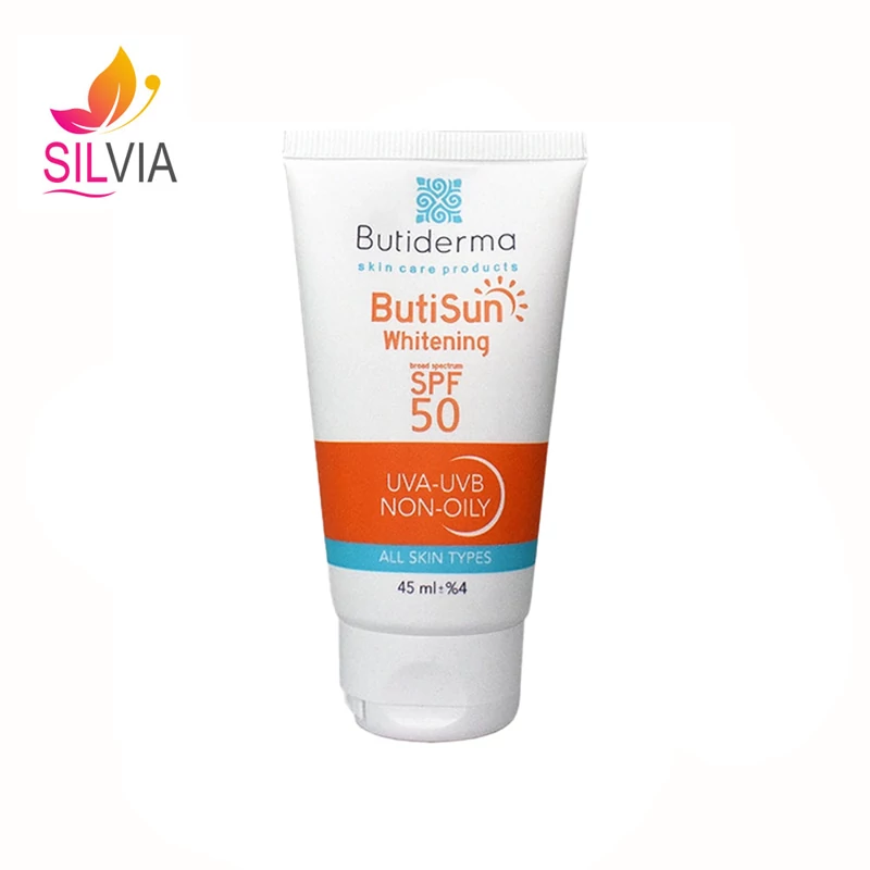 کرم ضد آفتاب روشن کننده SPF50 بیوتی درما 45 میل