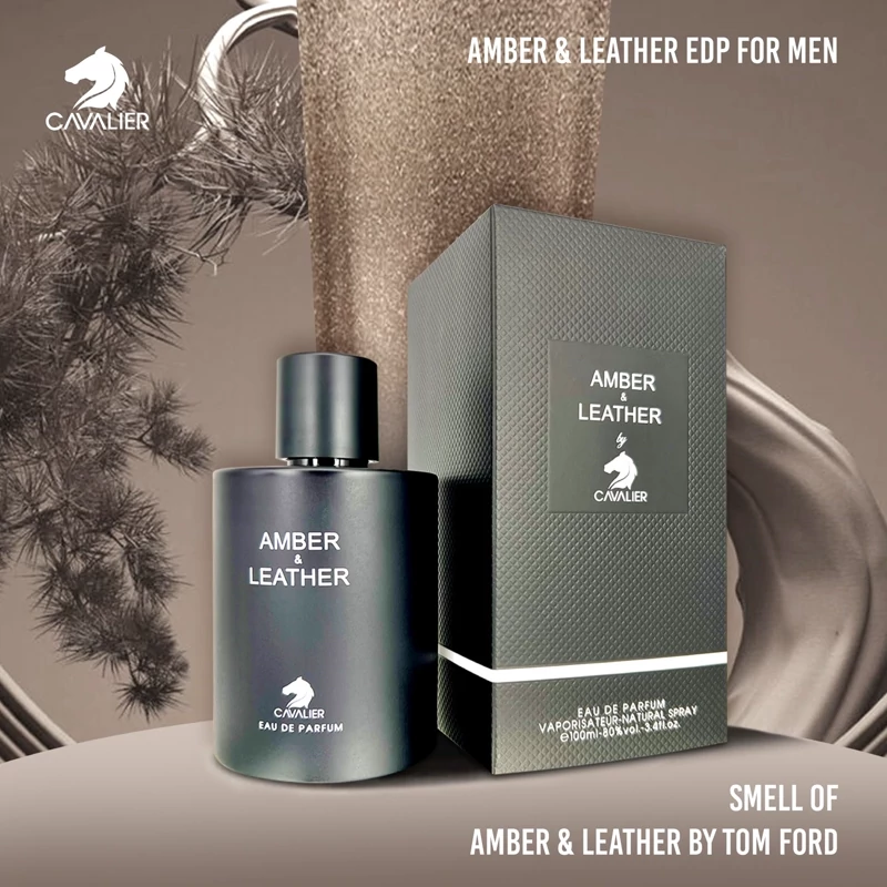 ادوپرفیوم آمبر اند لدر AMBER &amp; LEATHER کاوالیر 100 میل