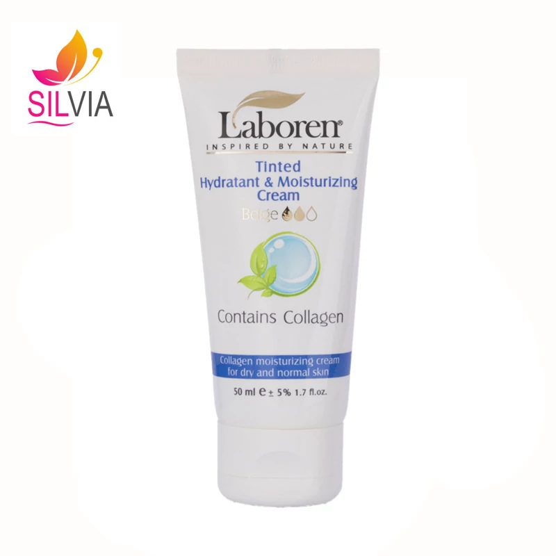 کرم آبرسان و مرطوب کننده رنگی ( بژ ) کلاژن پوست خشک و معمولی لابورن 50 میل