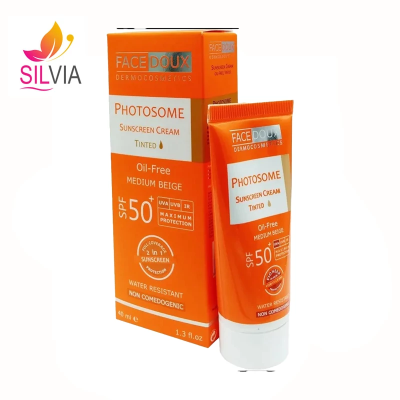 کرم ضدآفتاب رنگی بژ متوسط فوتوزوم SPF50 فیس دوکس 40 میل