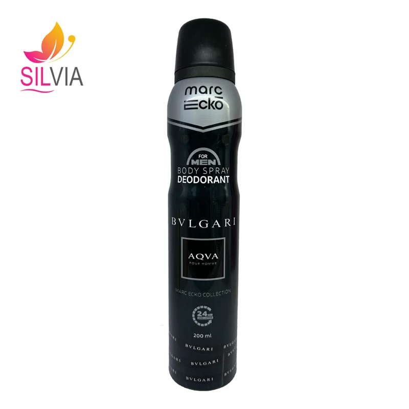 اسپری خوشبو کننده بدن مردانه Bvlgari Aqva Pour Homme مارک اکو 200 میل