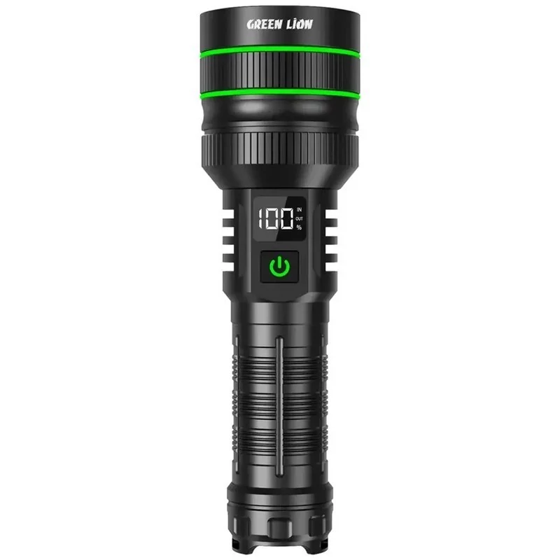 چراغ قوه 3 هزار لومنی با برد 1200 متر گرین لاین مدل GNHR3000LMBK