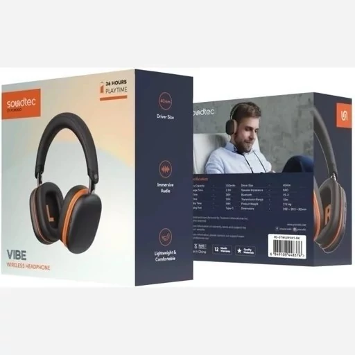 هدفون بی سیم Porodo Soundtec Vibe