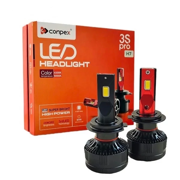 هدلایت کانپکس 3S PRO پایه H7 نور زرد با گارانتی