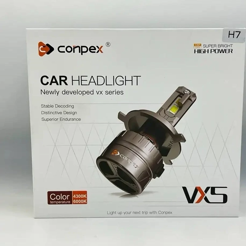 هدلایت CONPEX VX5 پایه H7 نور آفتابی با گارانتی