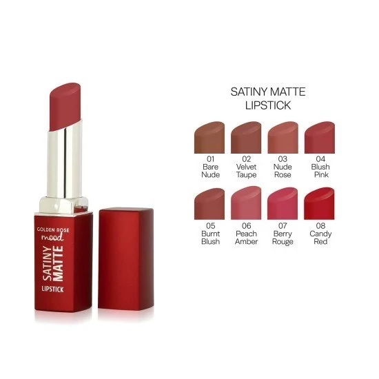 رژ لب های SATINY MATTE گلدن رز03