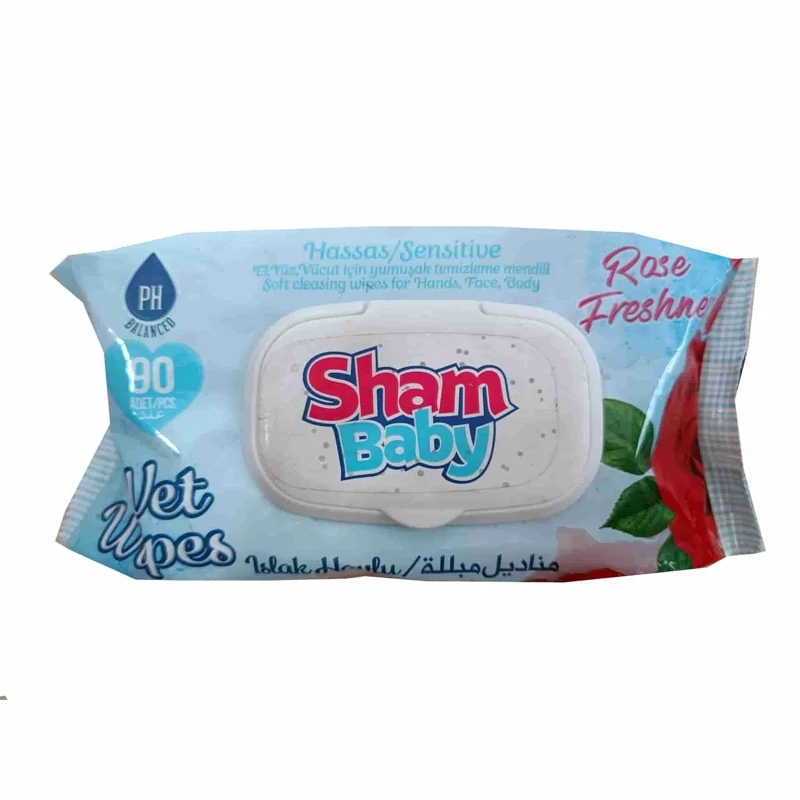 دستمال مرطوب کودک شام بیبی بسته 90عددی