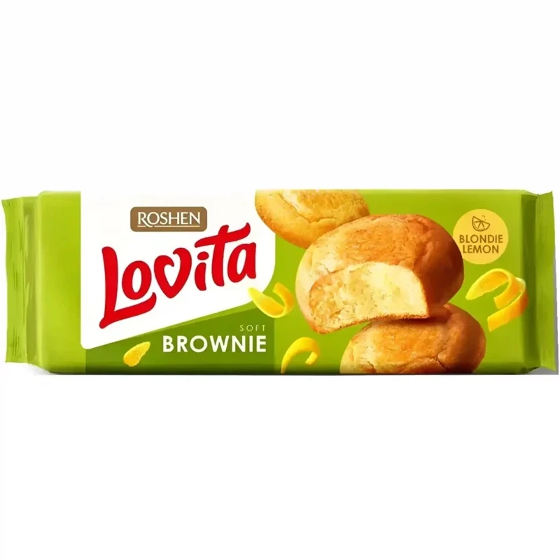 کیک براونی روشن لاویتا لیمویی Roshen Lovita وزن 152 گرم