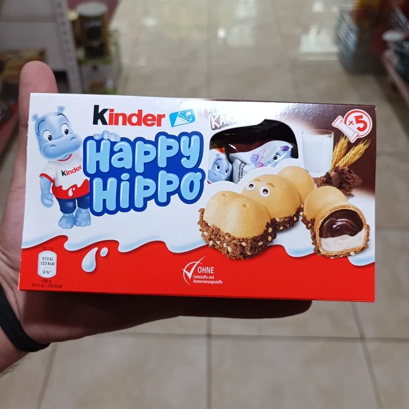 شکلات کیندر هپی هیپو Kinder Happy Hippo بسته 5 عددی
