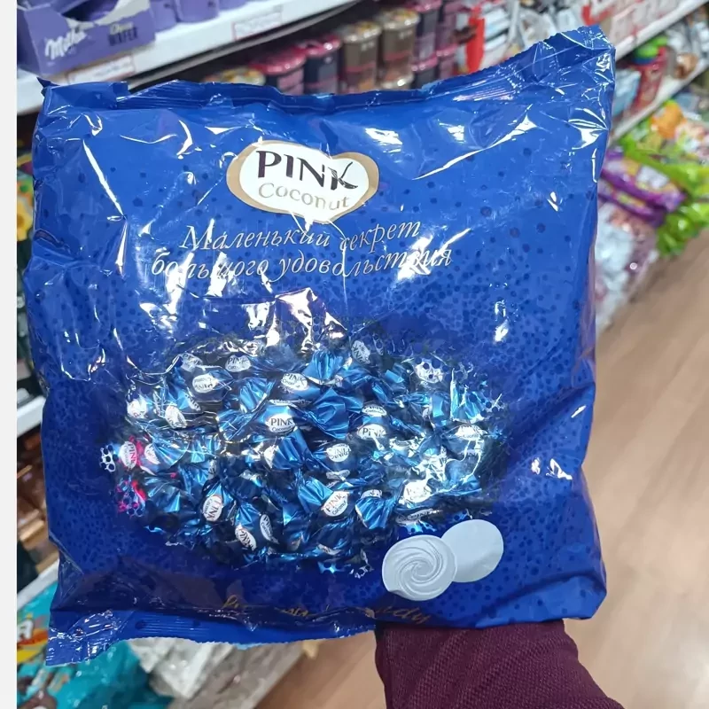 شکلات ترافل پینک با طعم نارگیل 1 کیلوگرمیpink coconut