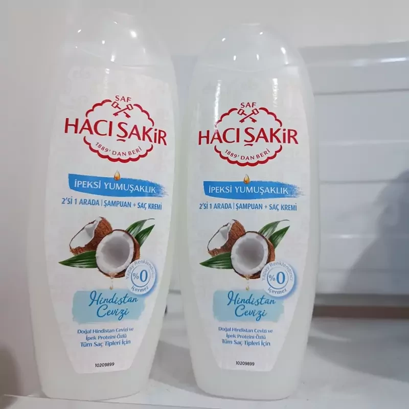 شامپو نارگیل حاجی شاکر haci cakir مخصوص موهای نرمال حجم 500 میل