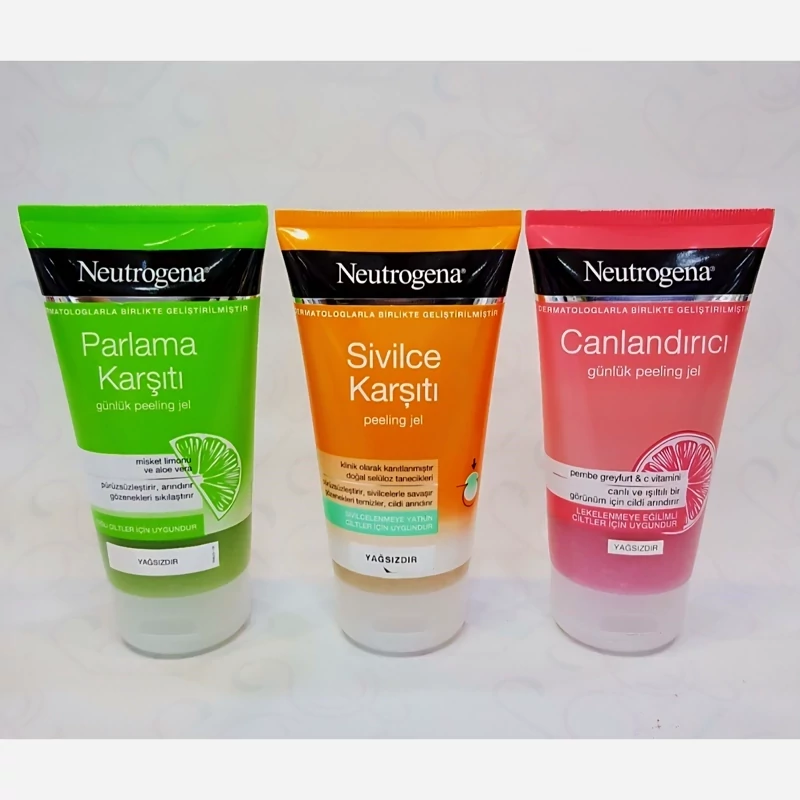 ژل اسکراب صورت نوتروژیناNeutrogenaمدل روشن کننده،ضدجوش،طراوت بخش