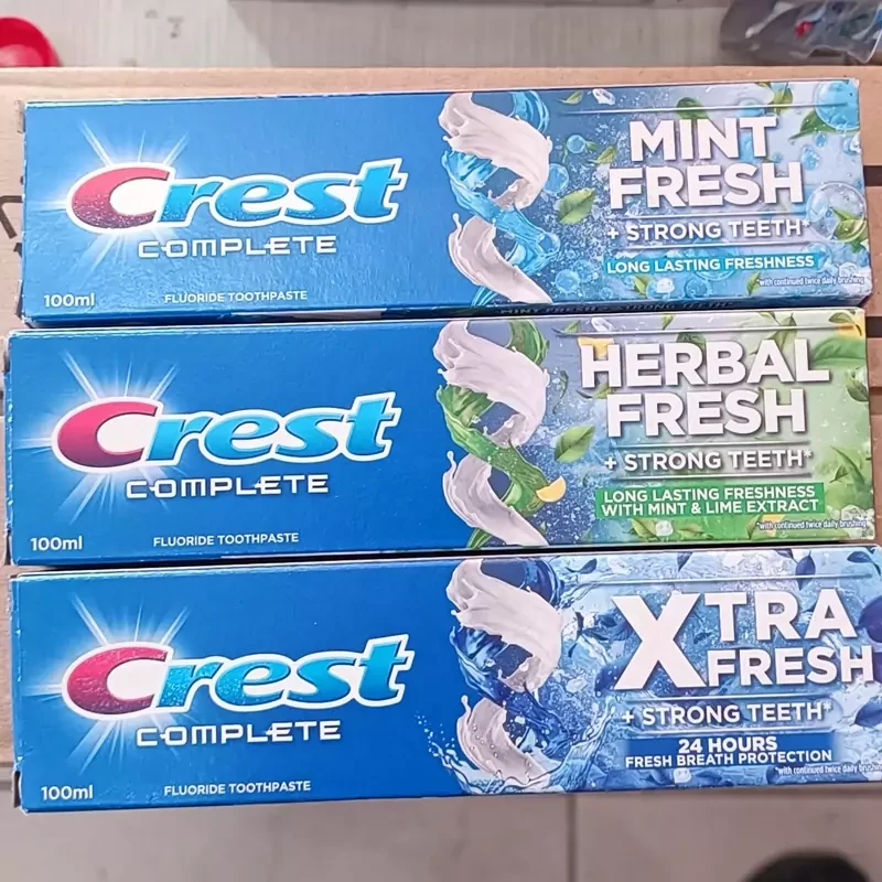 خمیردندان CRESTکرست مدل COMPLETE XTRA FRESH حجم100میلی لیتر اصلی
