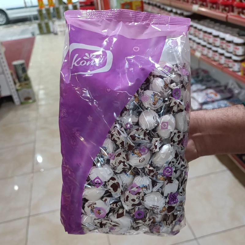 آبنبات ژله ای شیری کنتی Konti بسته 1 کیلویی