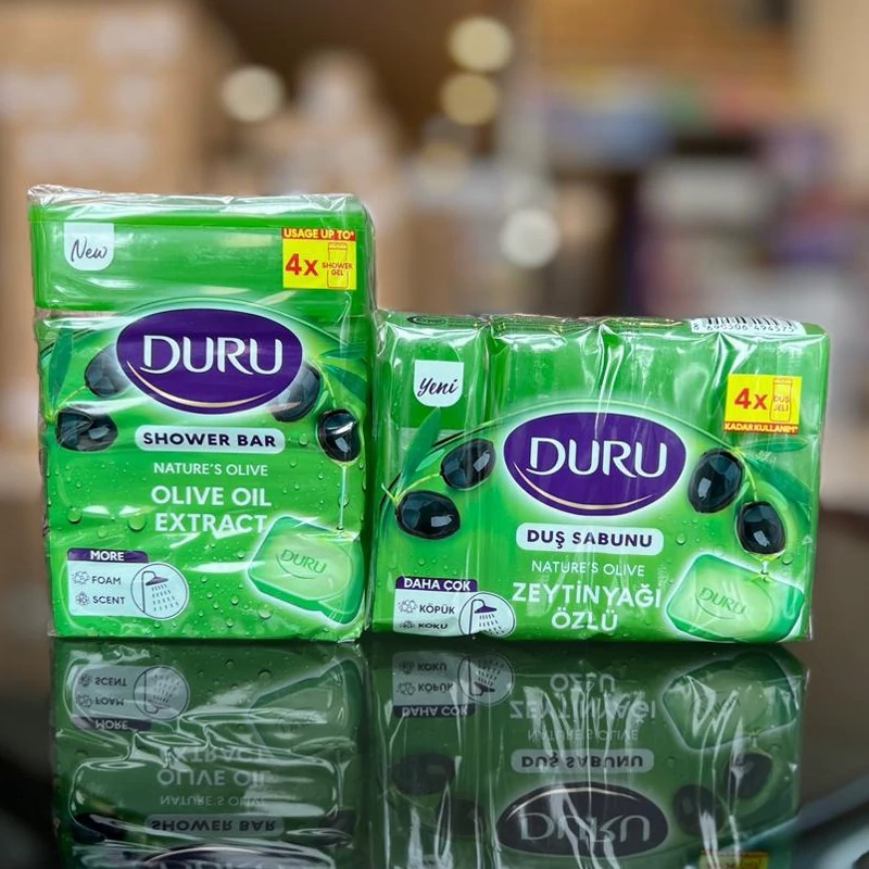 صابون بدن دوروDURU مدل زیتون بسته 4 عددی اصل  ترکیه 600گرم