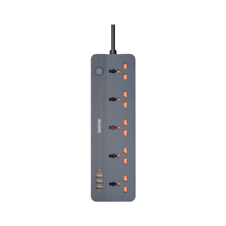 چند راهی هوشمند و شارژر Green Lion مدل GS-250 Power Socket 2500W