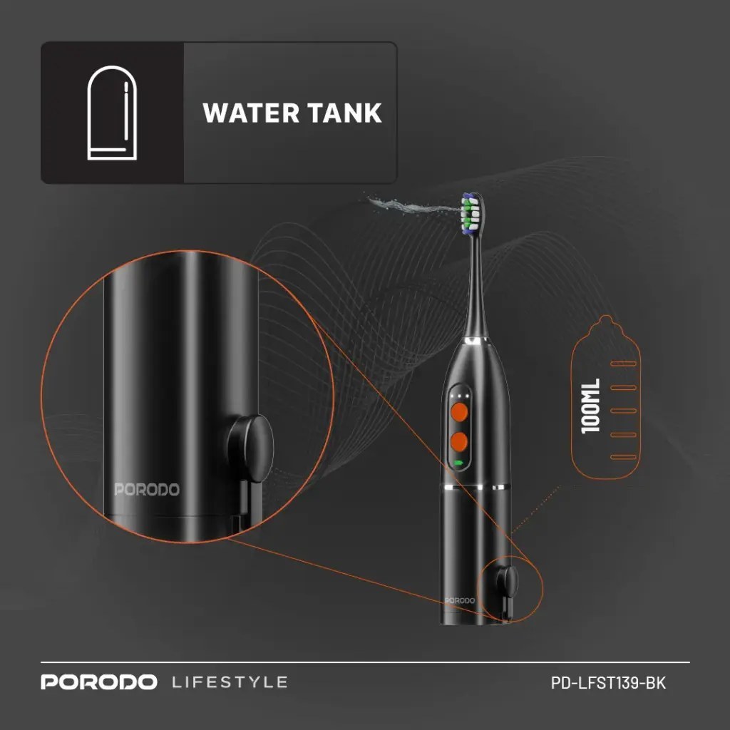 مسواک برقی سونیک + واتر فلاسر Porodo