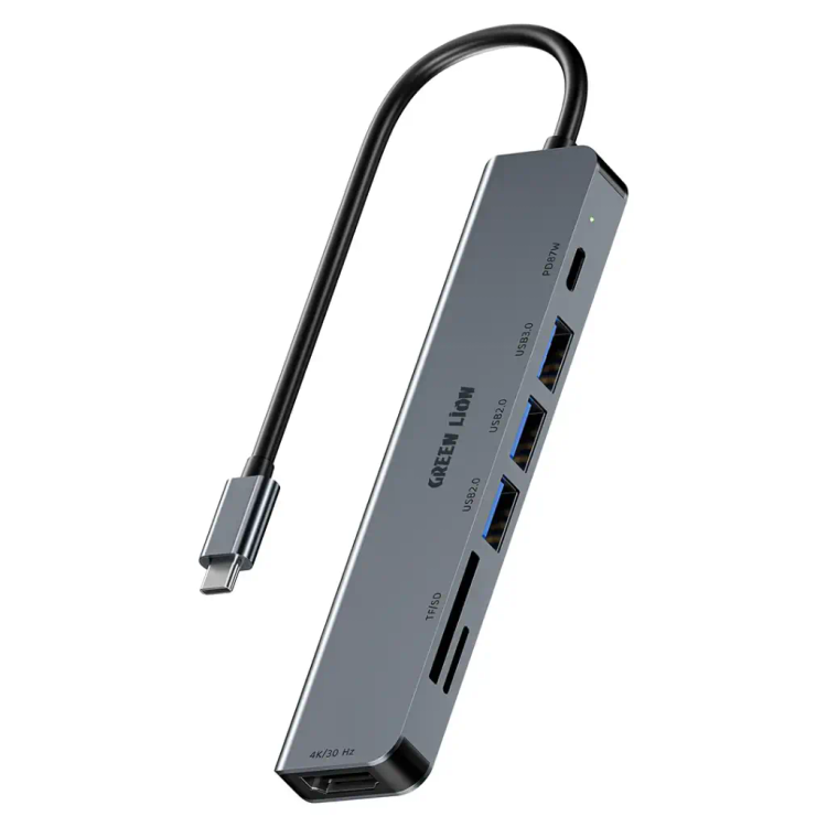 هاب 7 در 1 گرین لاین Green Lion 7-in-1 USB-C Hub