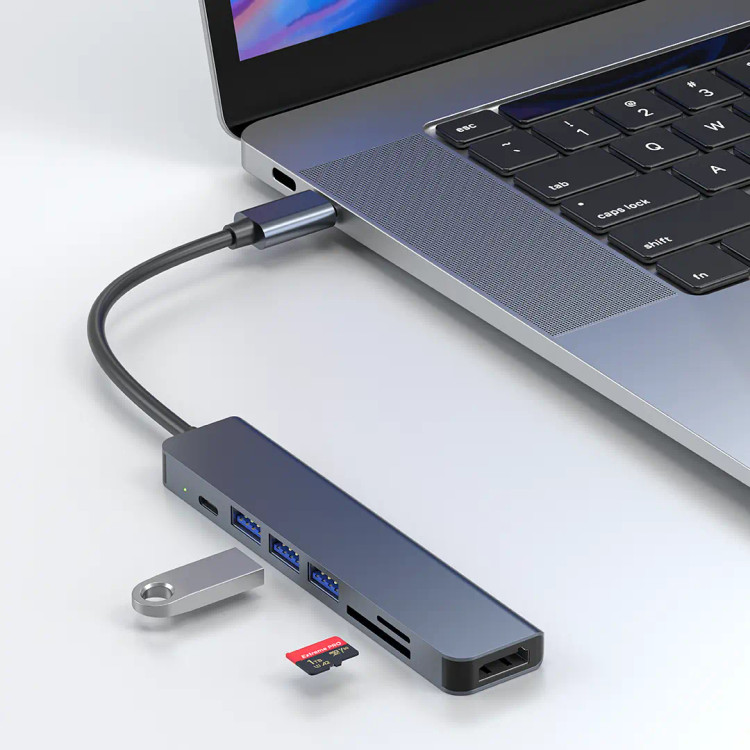 هاب 7 در 1 گرین لاین Green Lion 7-in-1 USB-C Hub