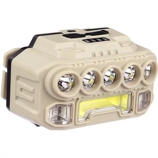 چراغ پیشانی COB سنسوردار مدل HX-817S با شدت نور 7500 لومن