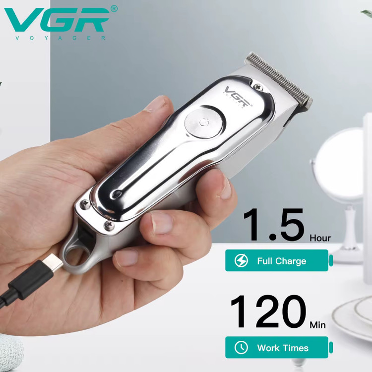 ماشین اصلاح سر و صورت VGR-071 اصلی ریش تراش خط زن و سایه زن وی جی ارvgr071 اصل