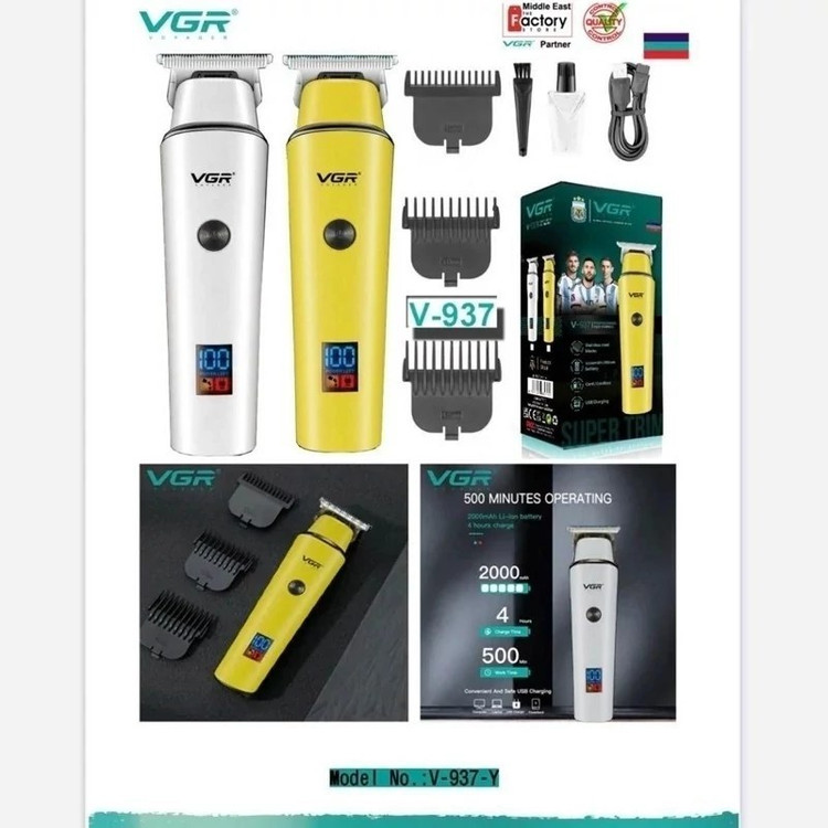 ماشین اصلاح VGR V-937 شارژدهی فوقالعاده، قدرتی فراتر از انتظار