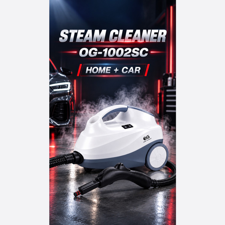 بخارشوی 3000 وات OG مدل OG-1002SC فشار 4 بار، مخزن 2 لیتری و 14 سری کاربردی