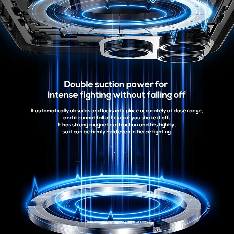 فن خنک کننده گیمینگ موبایل MEMO CX10 RGB Pro مگنتی با نمایشگر دیجیتال