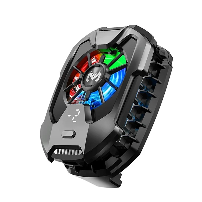 خنک کننده حرفه ای موبایل MEMO DLA8 ، فن 5500 دور + نمایشگر دما + نور RGB