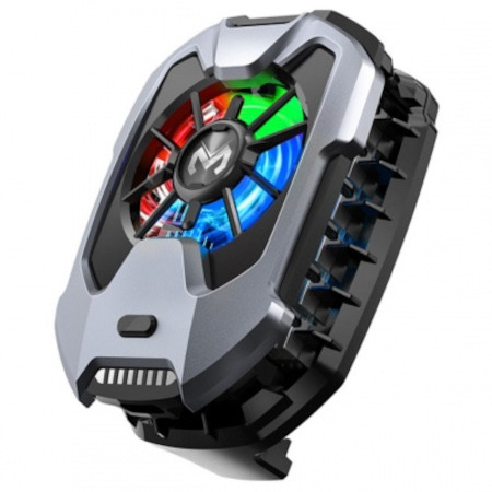 خنک کننده حرفه ای موبایل MEMO DLA8 ، فن 5500 دور + نمایشگر دما + نور RGB
