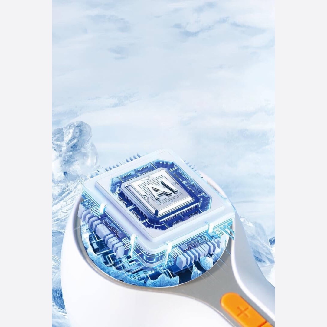 پنکه توربو شارژی Porodo Chillo Breeze 100 سرعت، نمایشگر دیجیتال و باتری 3000mAh