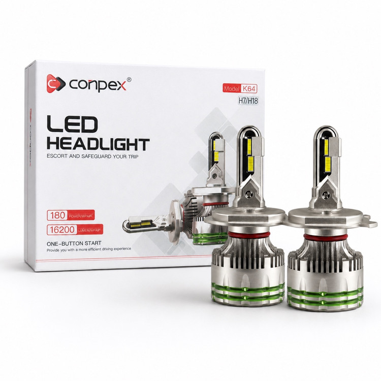 هدلایت پرقدرت کانپکس Conpex K64 پایه H1 توان 180 وات و روشنایی 16200 لومن
