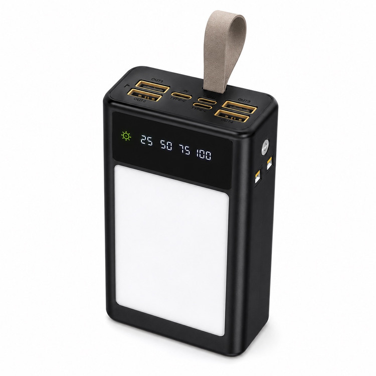 پاوربانک 30000 میلی آمپری Oiarme OX17 شارژ سریع 22.5 وات + چراغ کمپینگ LED
