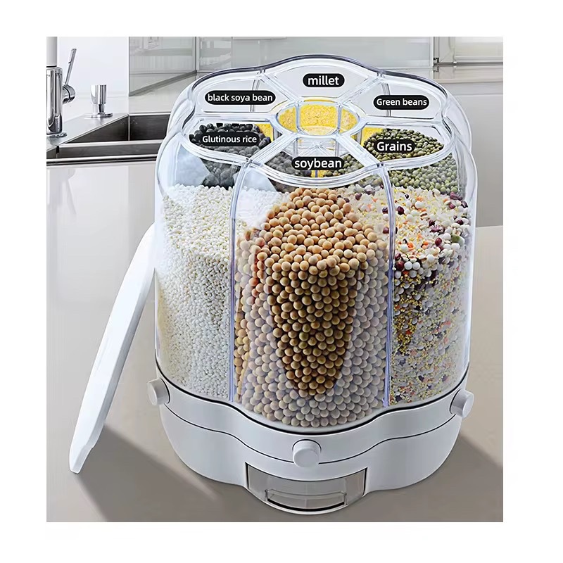 جا حبوباتی چرخشی سایز بزرگ GRAIN با 6 خانه مجزا