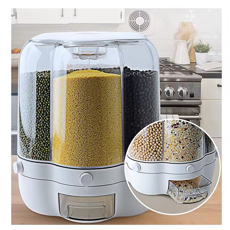 جا حبوباتی چرخشی سایز بزرگ GRAIN با 6 خانه مجزا