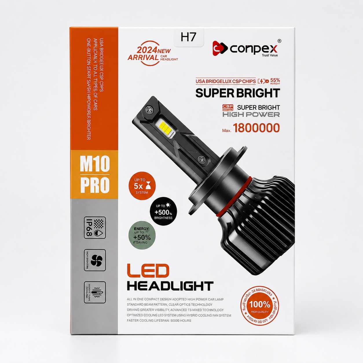هدلایت CONPEX M10PRO پایه H7 با گارانتی