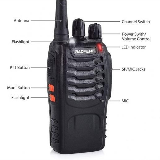 بیسیم واکی تاکی BAOFENG 888S (بسته 2 عددی)