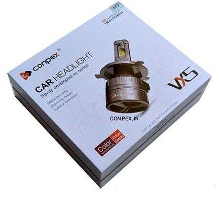 هدلایت CONPEX VX5 پایه H7 نور آفتابی 200 وات