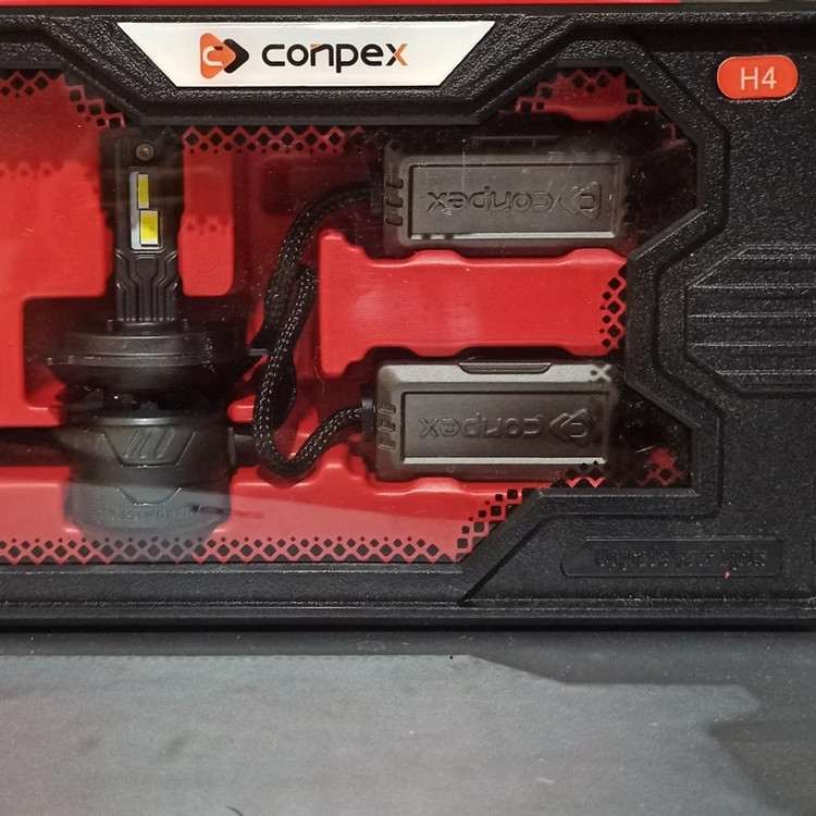 هدلایت CONPEX X8 پایه H4 شدت نور 15000 لومن و توان مجموع 150 وات با یکسال گارانتی