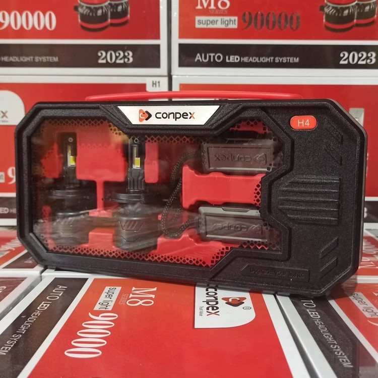 هدلایت CONPEX X8 پایه H4 شدت نور 15000 لومن و توان مجموع 150 وات با یکسال گارانتی