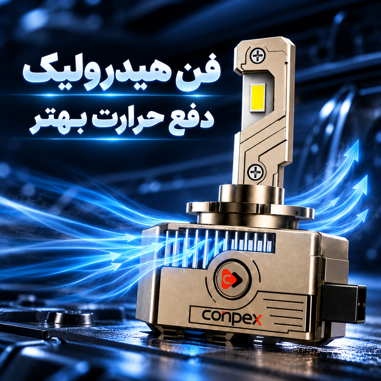 هدلایت کانپکس W3 پایه D2S با توان 110 وات نور سفید یخی 6000K