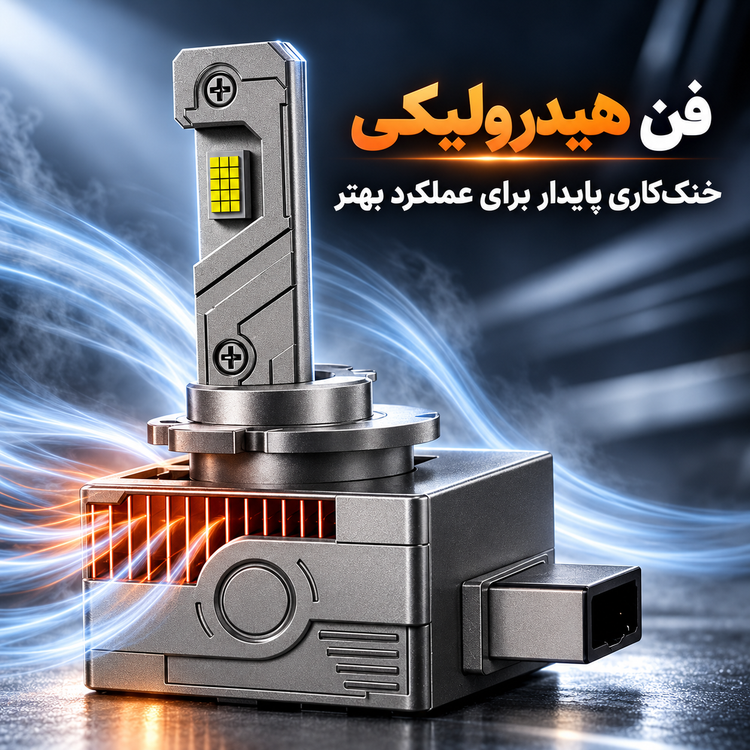 هدلایت D4S کانپکس W3 نور سفید یخی، پرتاب قوی و فن خنککننده