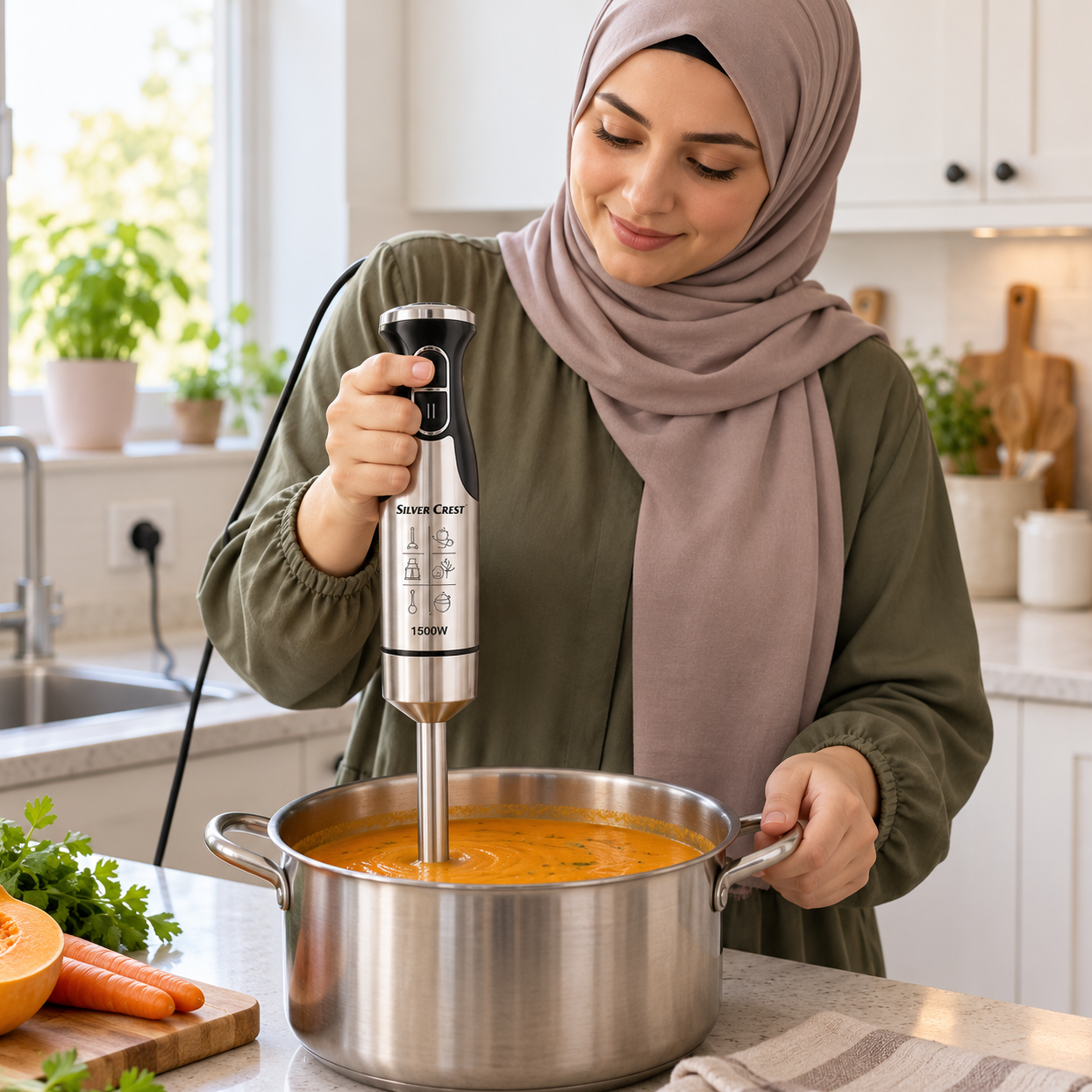 گوشت کوب برقی سیلور کرست مدل SL-2024 توان 1500 وات با 4 تیغه تیتانیومی با ضمانت کالا