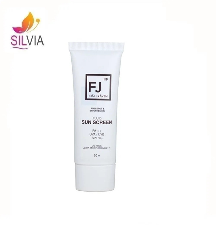 فلوئید ضد آفتاب بی رنگ روشن کننده و ضد لک SPF50 اف جالراون 50 میل